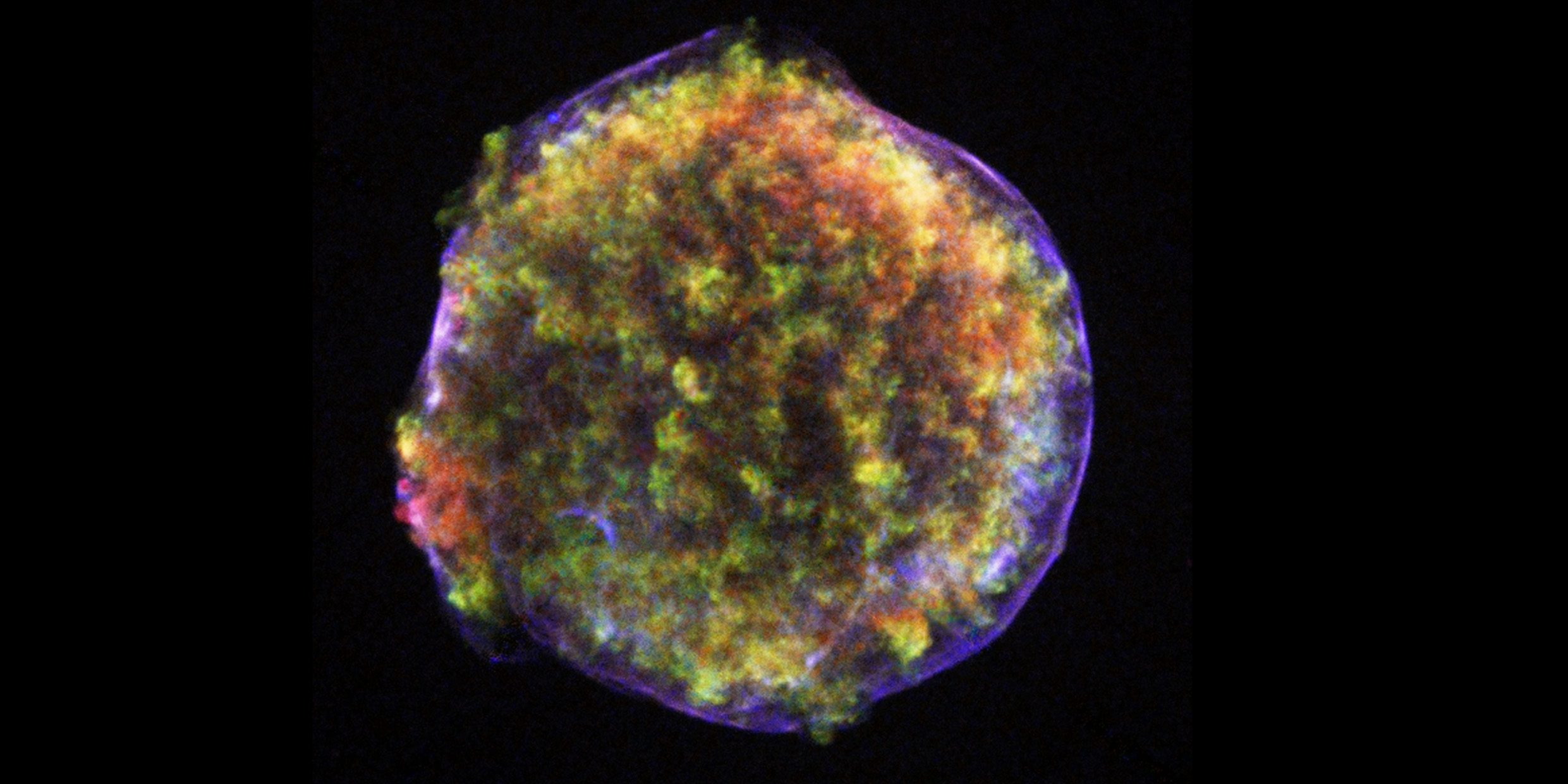 Remnant of supernova 1572 as seen in X-ray light