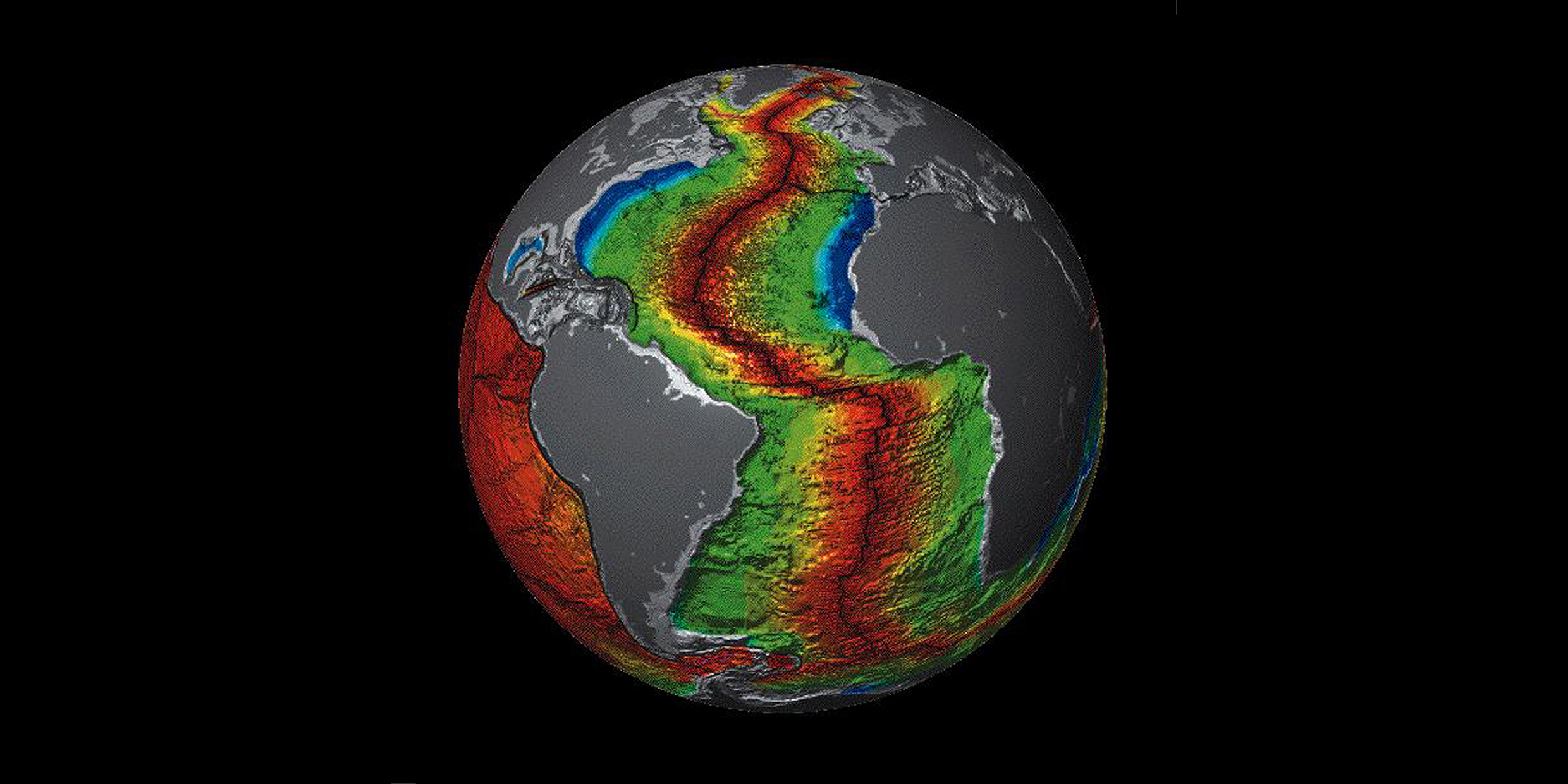 Image of the Earth's tectonic plates