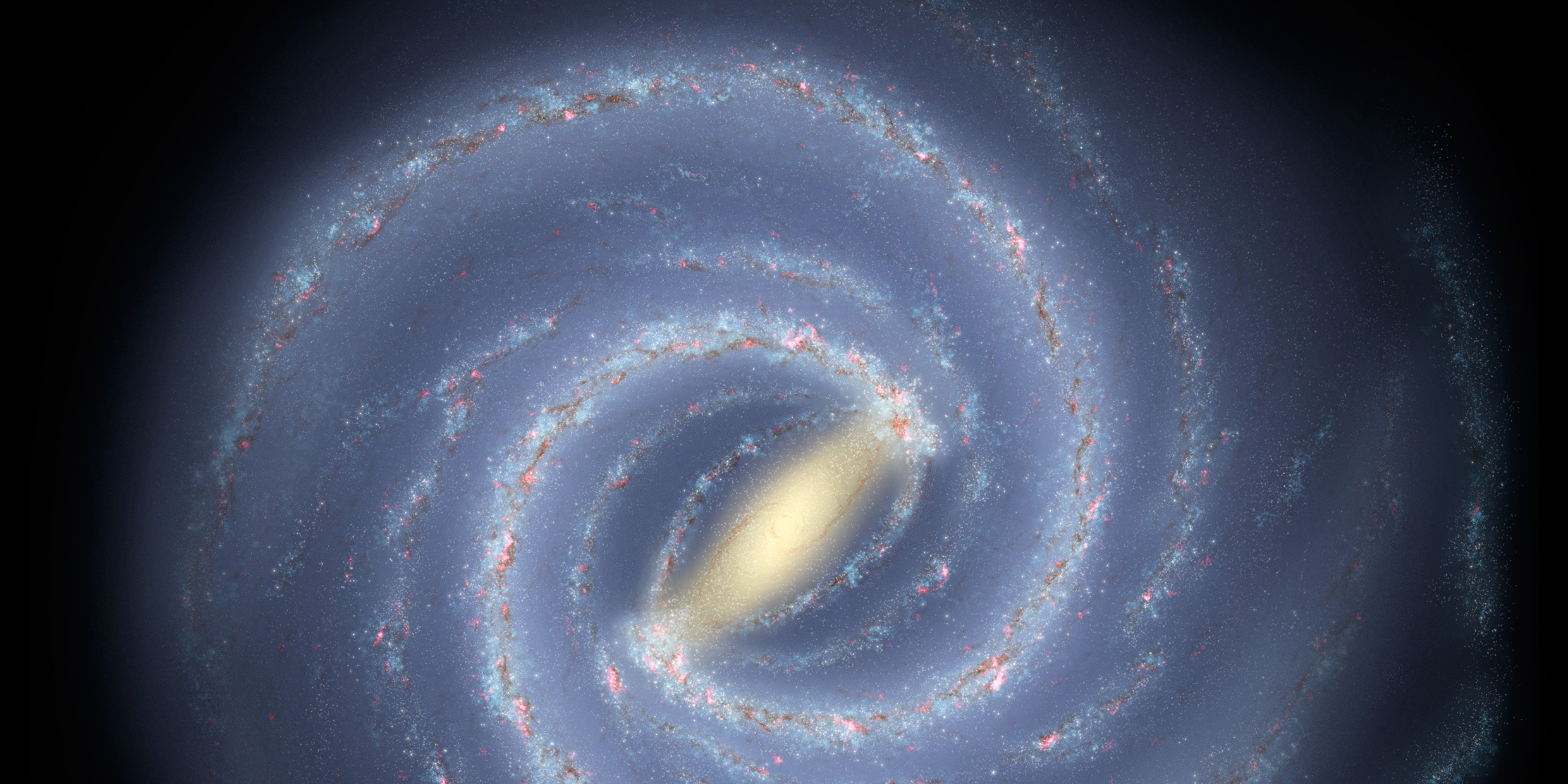 Image of the structure of the Milky Way