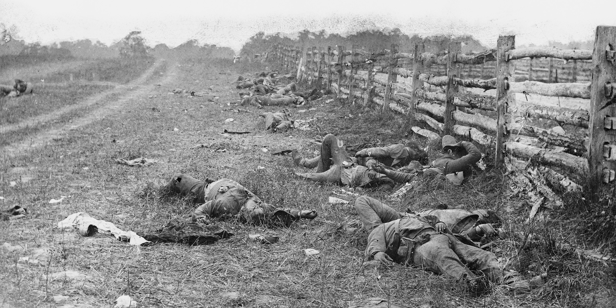 Image of Civil War battlefield