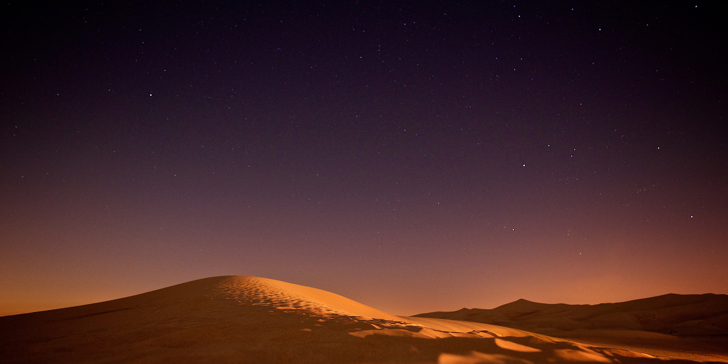 Image of night sky in desert