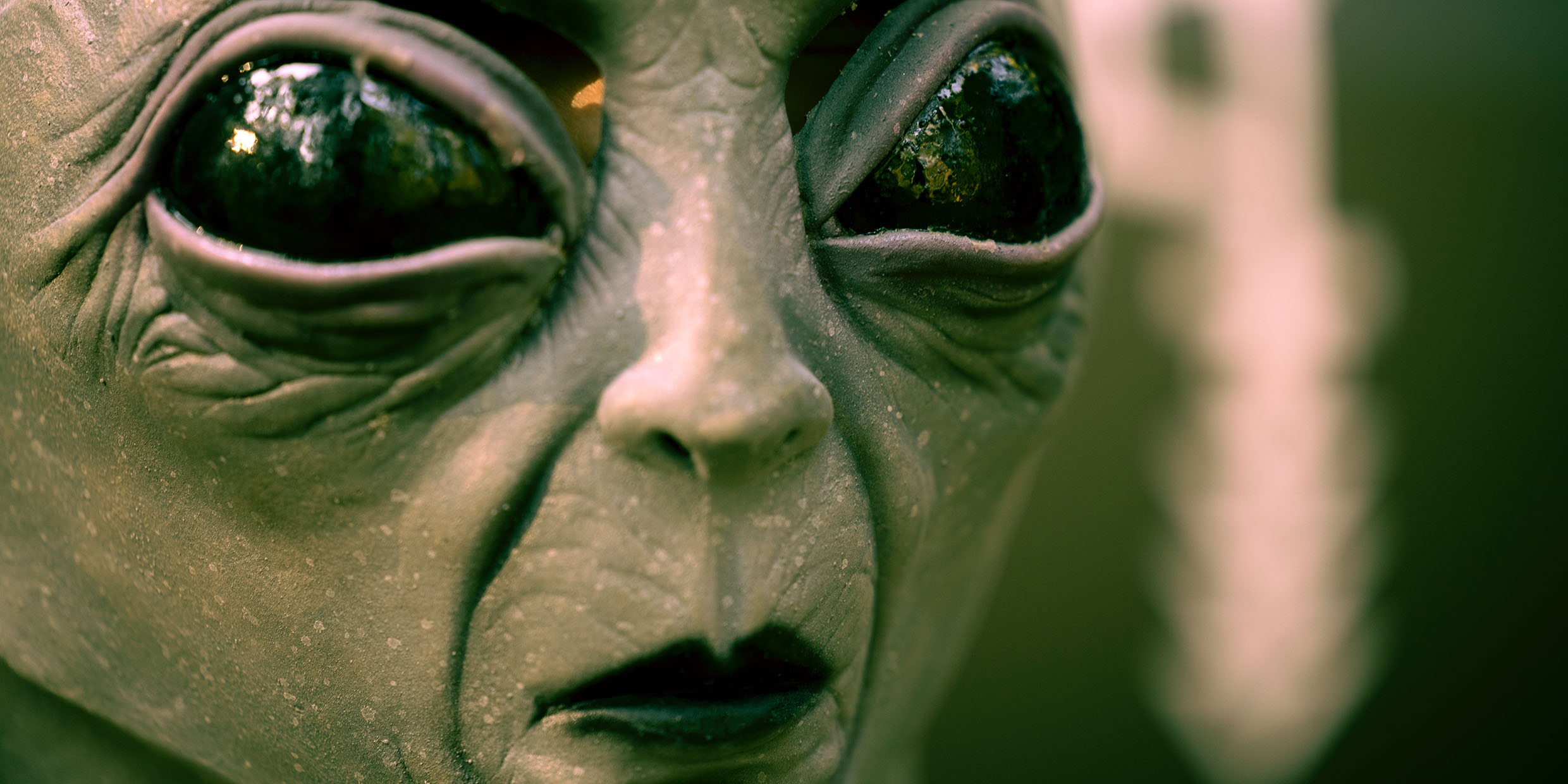 Image of a model of a stereotypical "space alien"