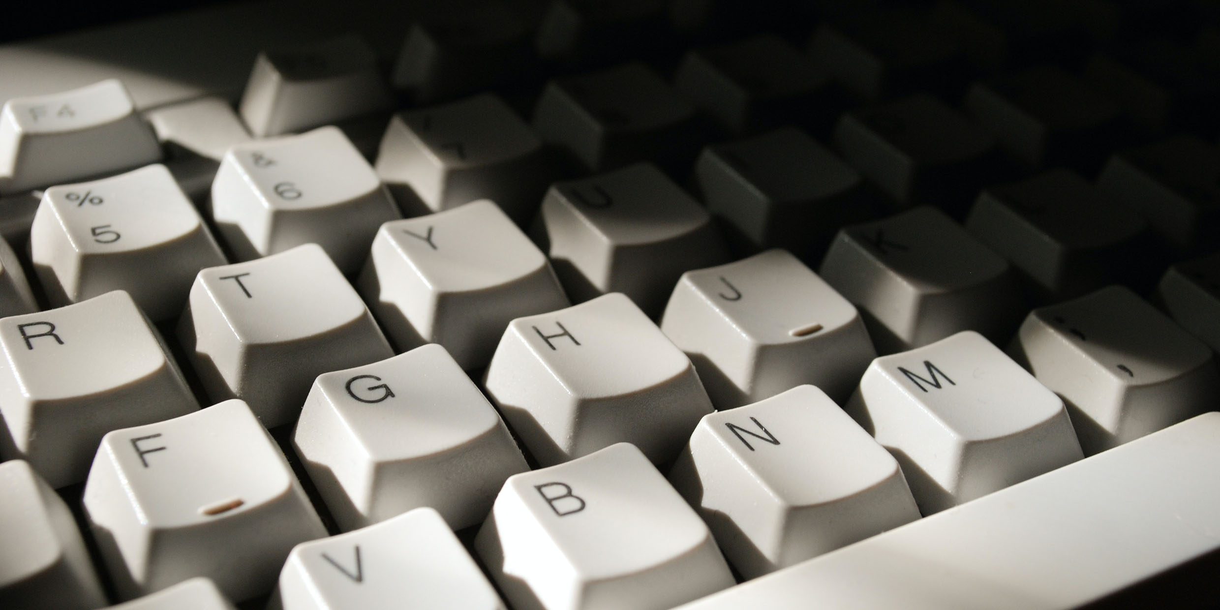 Close up image of a computer keyboard