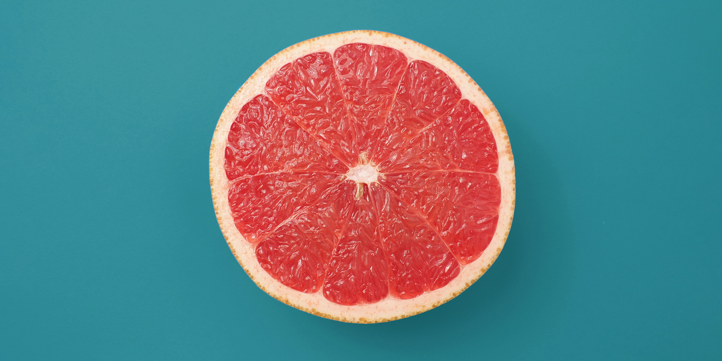 Image of a sliced piece of grapefruit